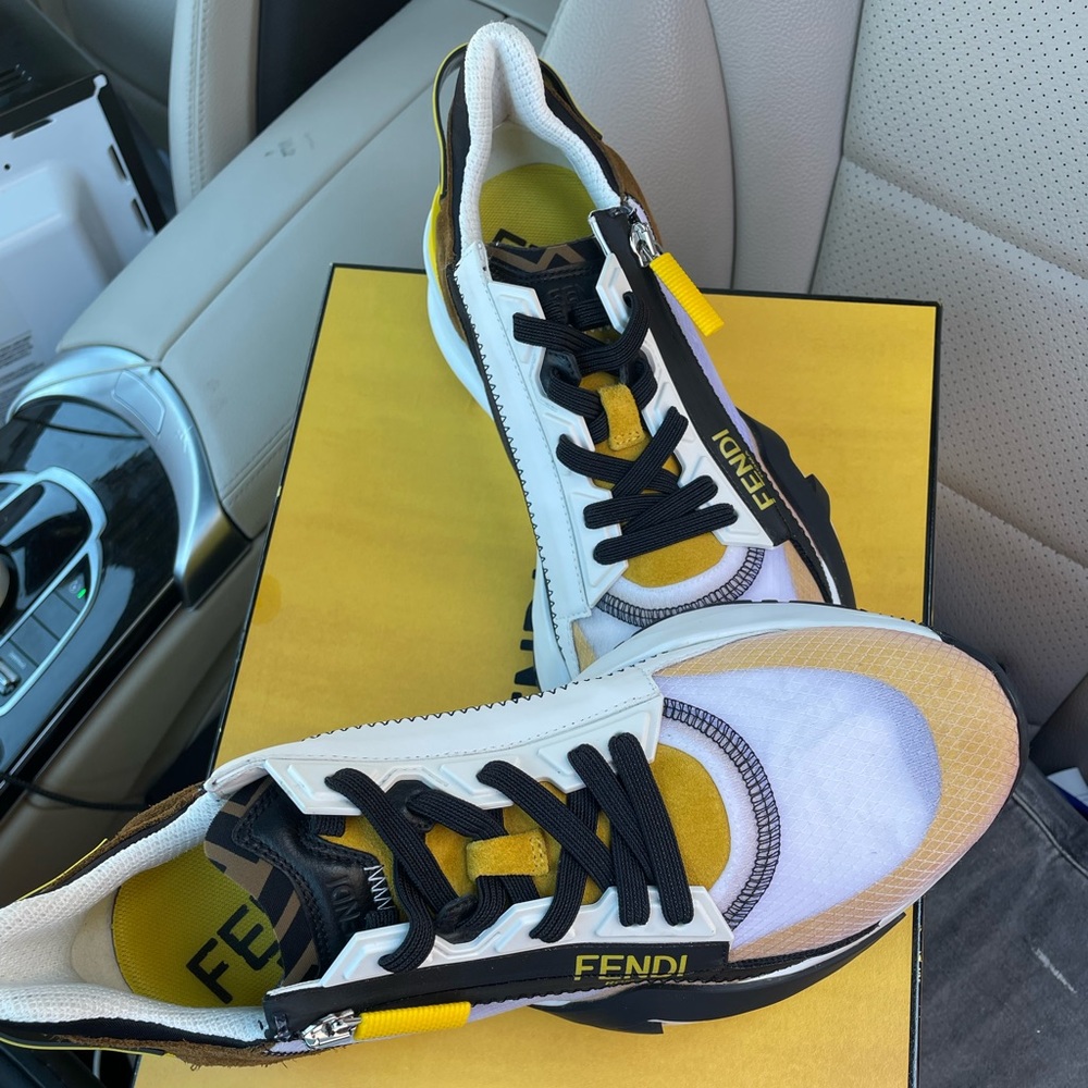 Fendi multicolored sneakers. Size 8.5